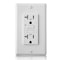 Faith Self-Test 20A TR WR GFCI Outlet Receptacle with Wall Plate, White GLS-20ATRWR-WH - alternate 1